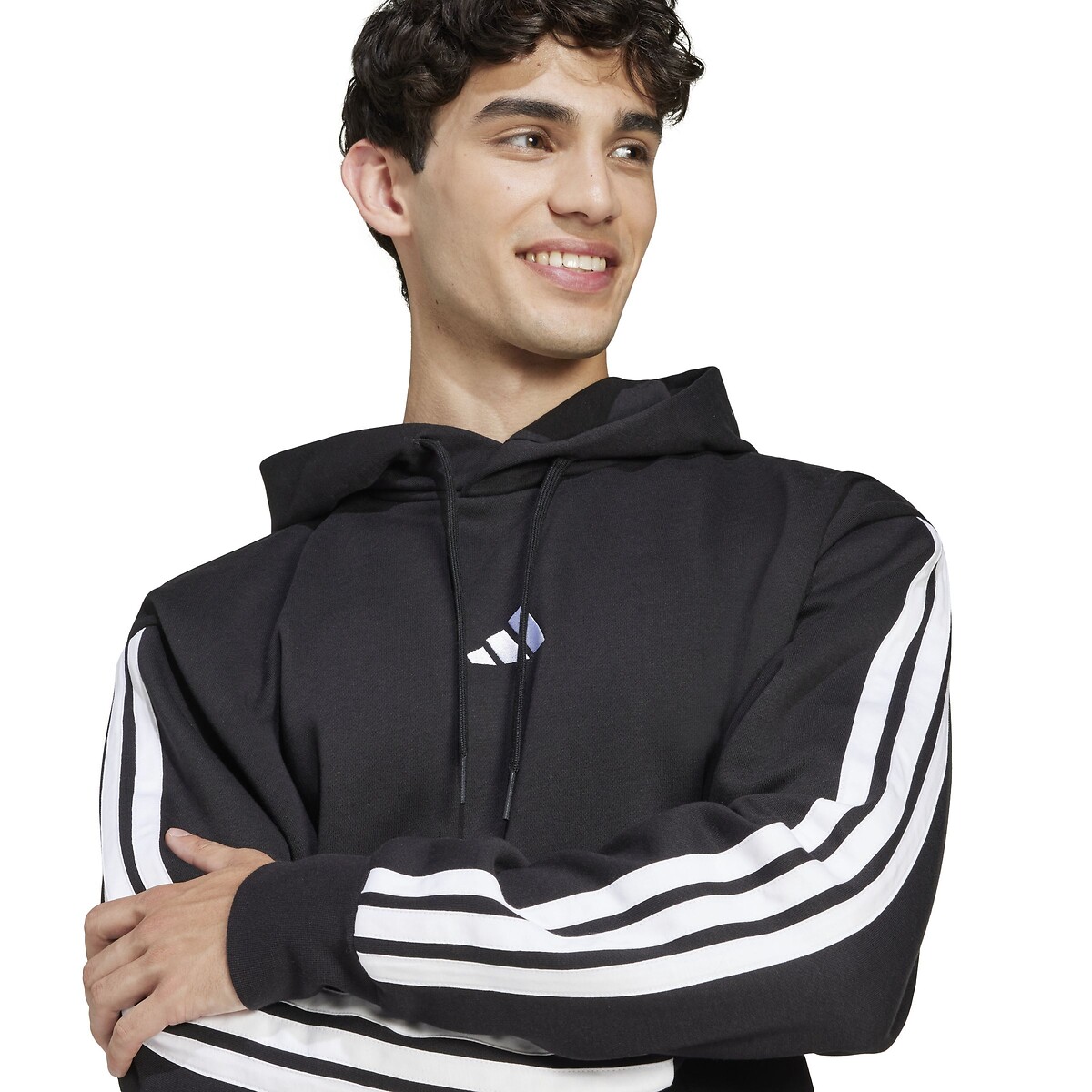 ADIDAS ROUPAS ESPORTIVAS<br>Moletom essencial com três listras