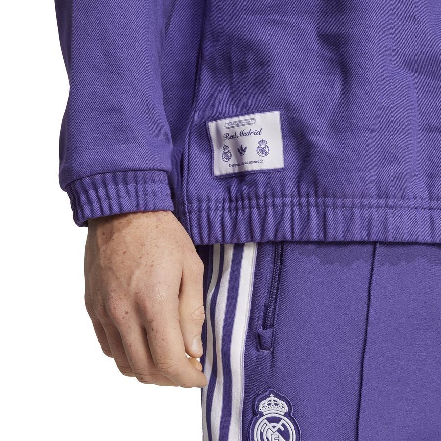Real Madrid Maillot Drill Top Terrace Icons - Violet