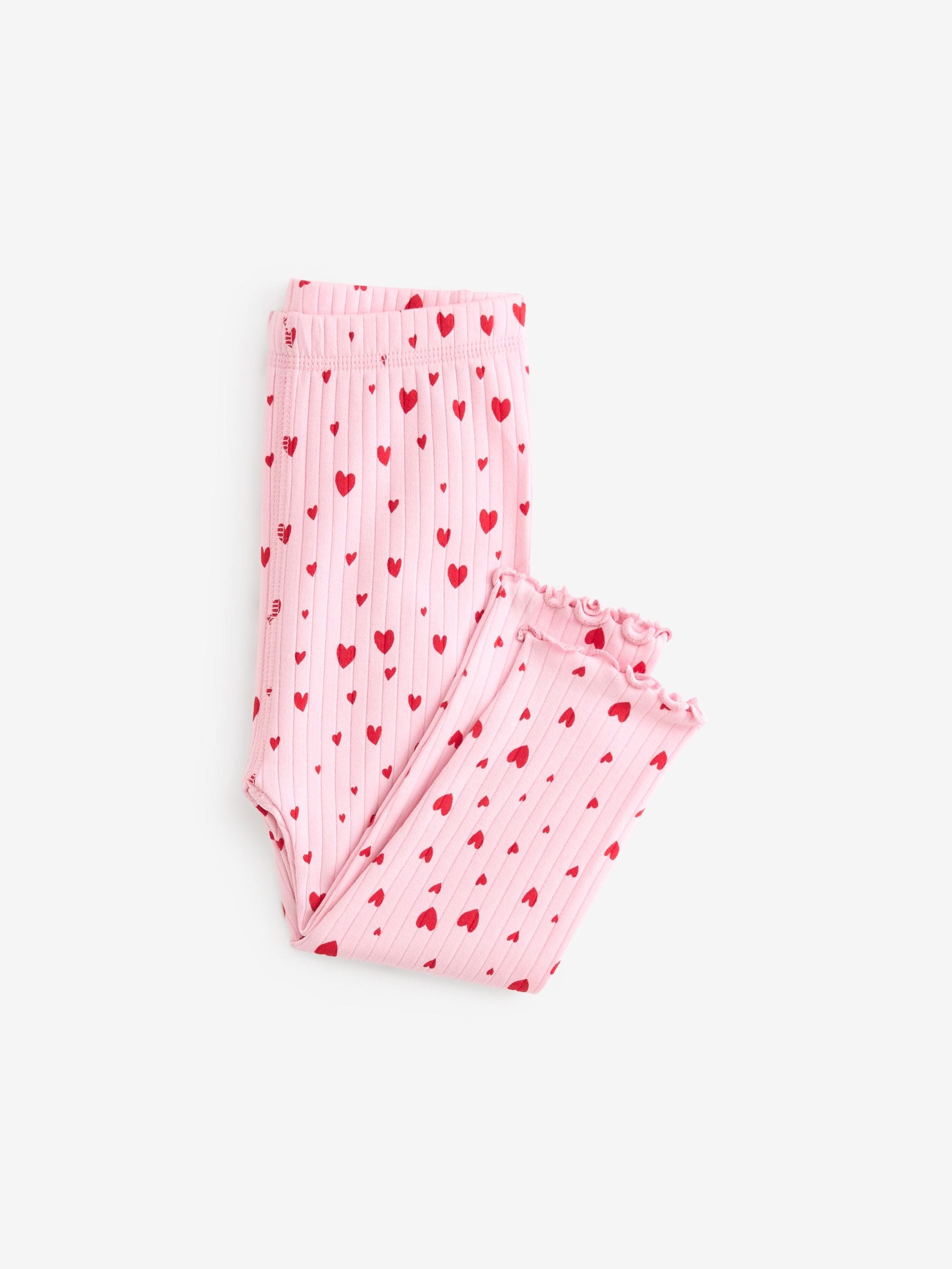 Rode strik/Hart - Verpakking van 3 knusse pyjama's (9 mnd-16 jr)