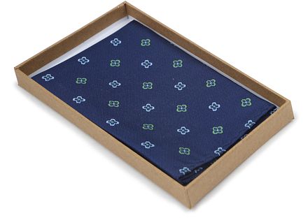 Suitable Zijde Pochet Bloem Navy PO25-05 kopen