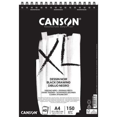 CANSON® XL® Dessin Noir schwarzes Zeichenpapier