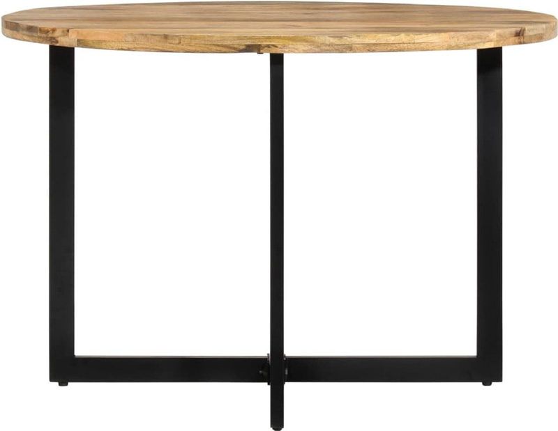 Eettafel - Bruin - Massief Mangohout - Stevig Frame