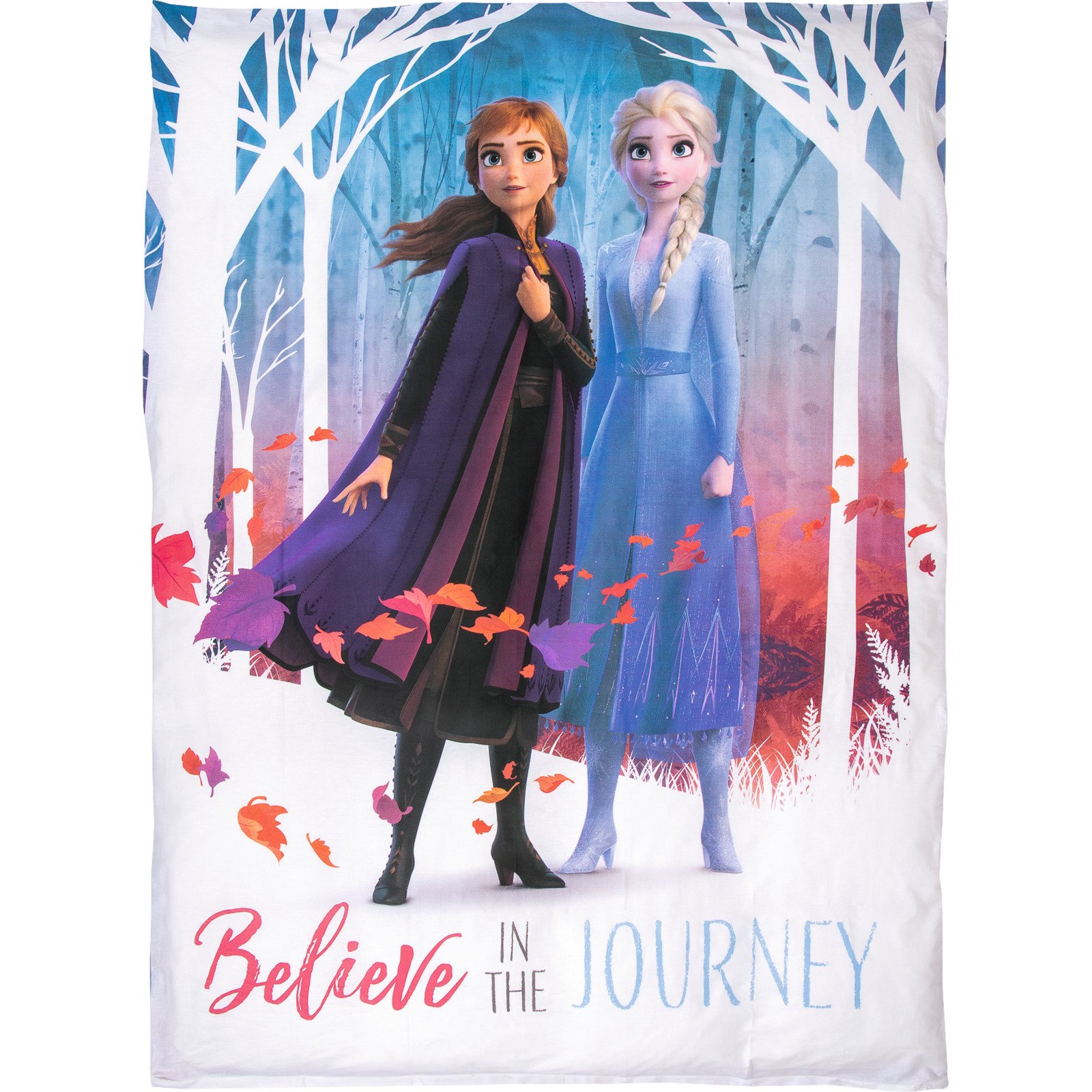 Bettwäsche Frozen mit Elsa, Anna und Olaf