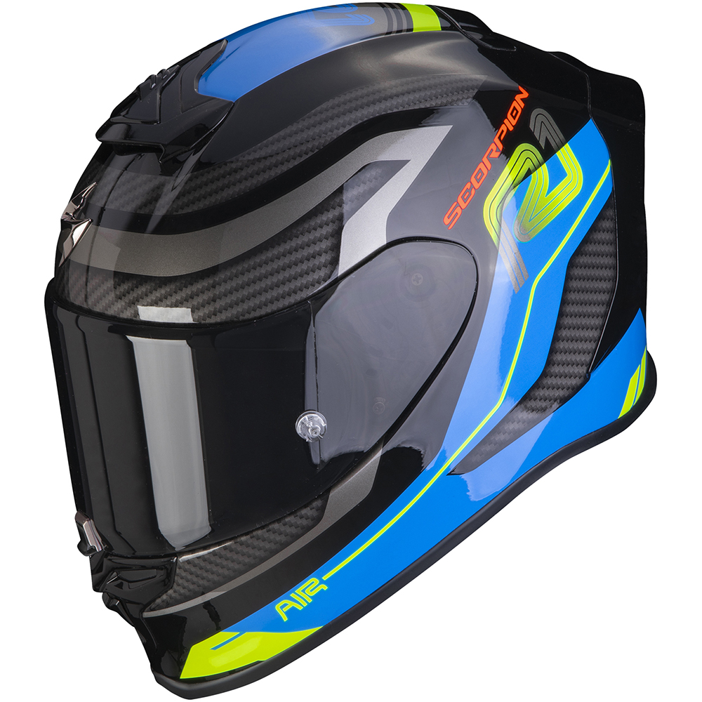 Scorpion - Casque Exo-R1 Evo Air Vatis Noir / Bleu / Jaune