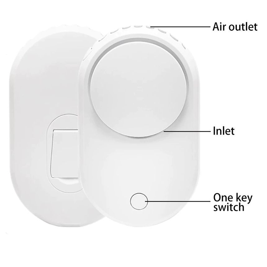 HOMTEC - USB oplaadbare draagbare ventilator