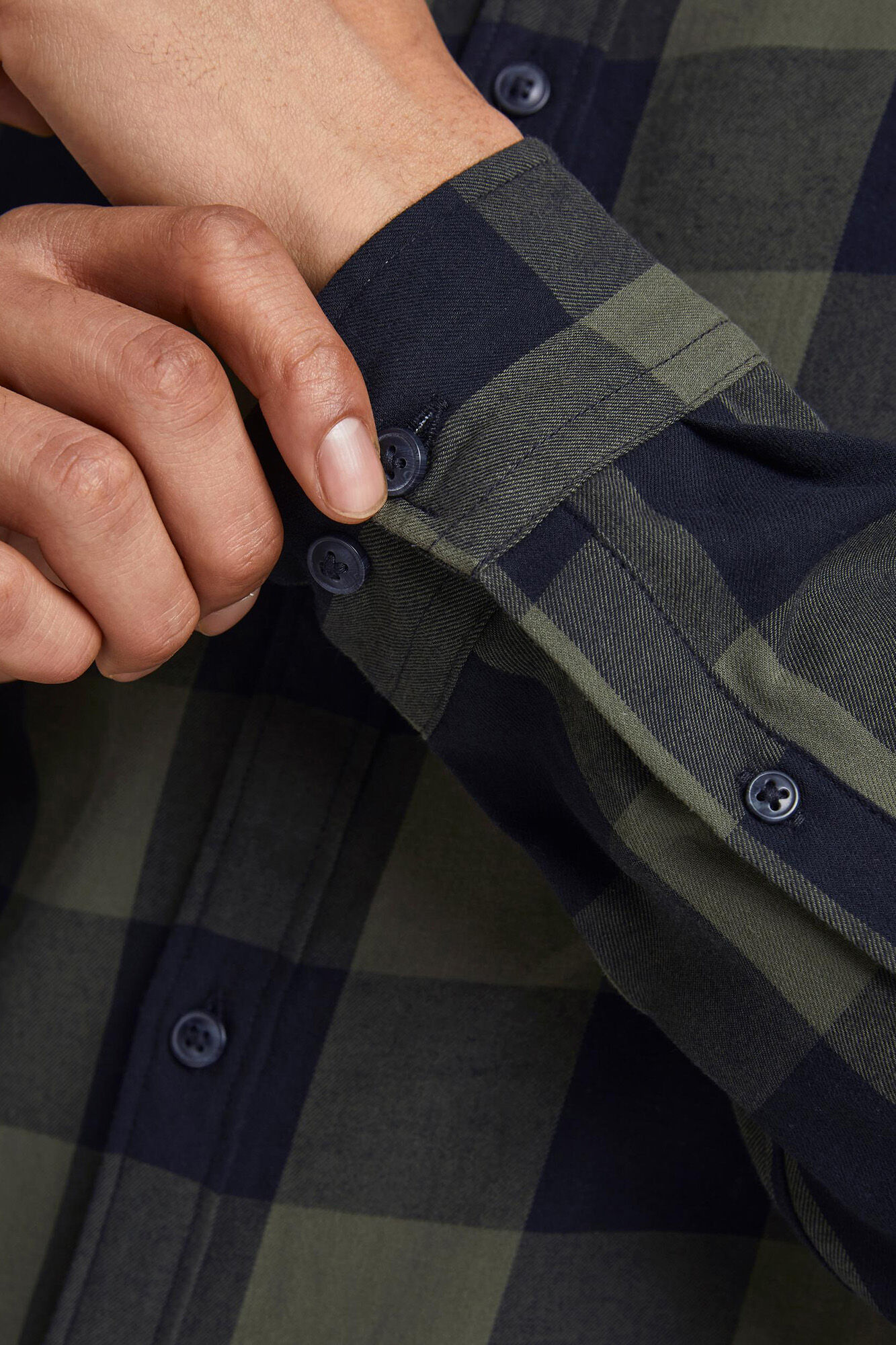 Camisa xadrez de sarja