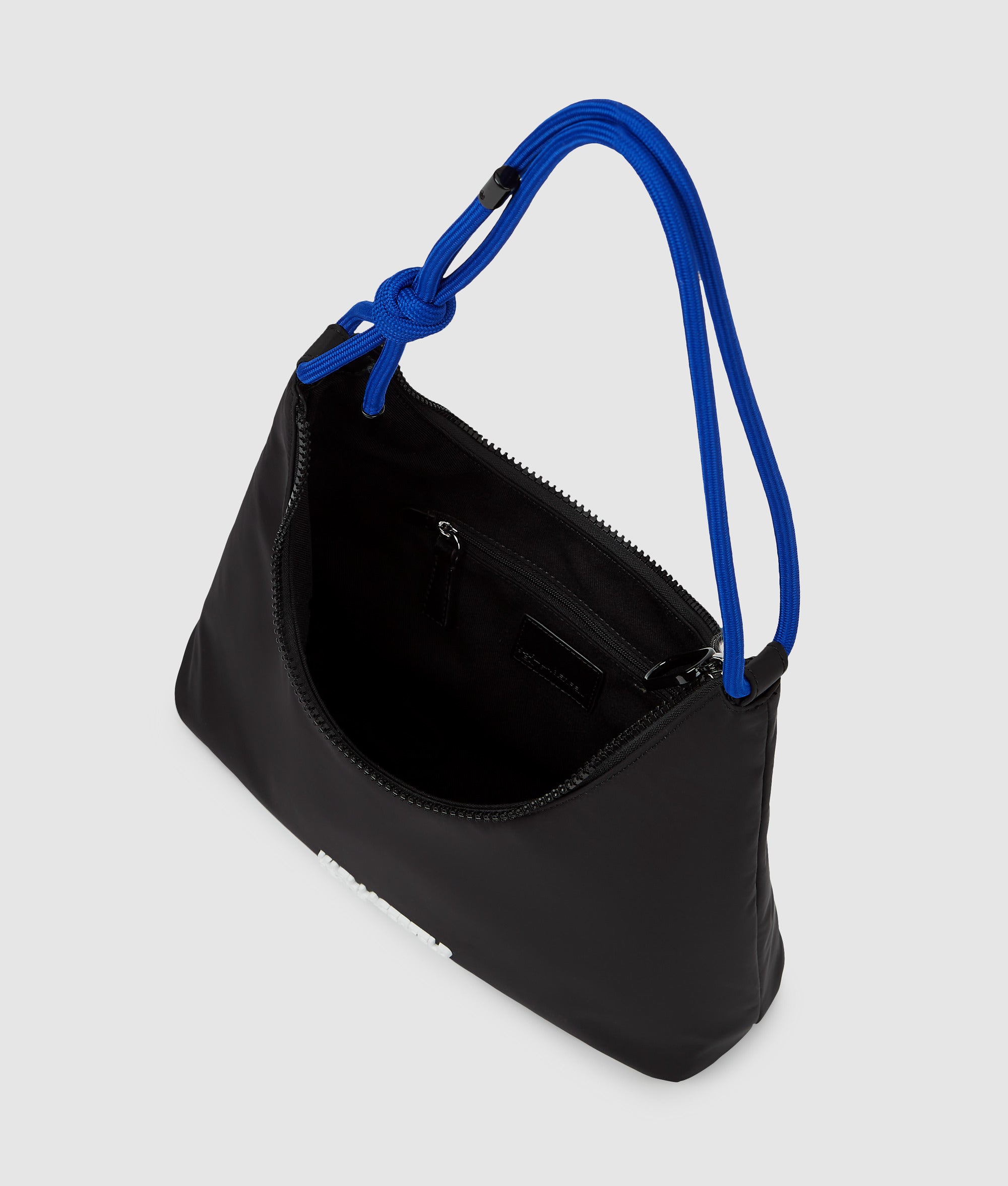 Nylon schoudertas met koord