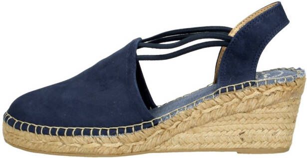 Toni Pons Tremp Dames Espadrilles met sleehak Blauw