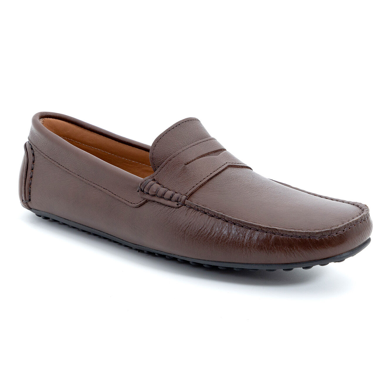 Caramelo Mocassins en Cuir Sam marron