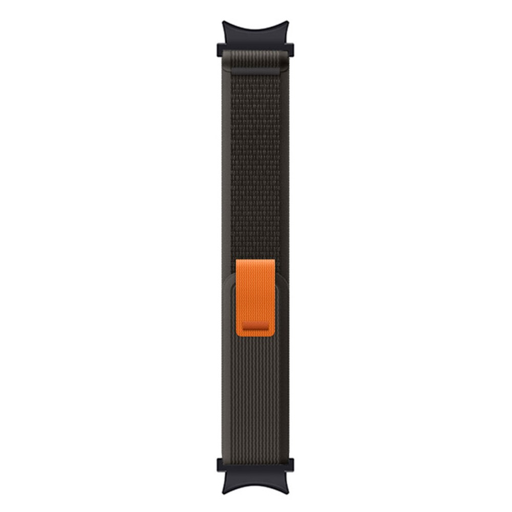 Samsung Galaxy Watch 4 Classic (46mm) Stoff Sport Armband mit Klettverschluss (Gelenkumfang: 170-245mm) - Grau/Schwarz