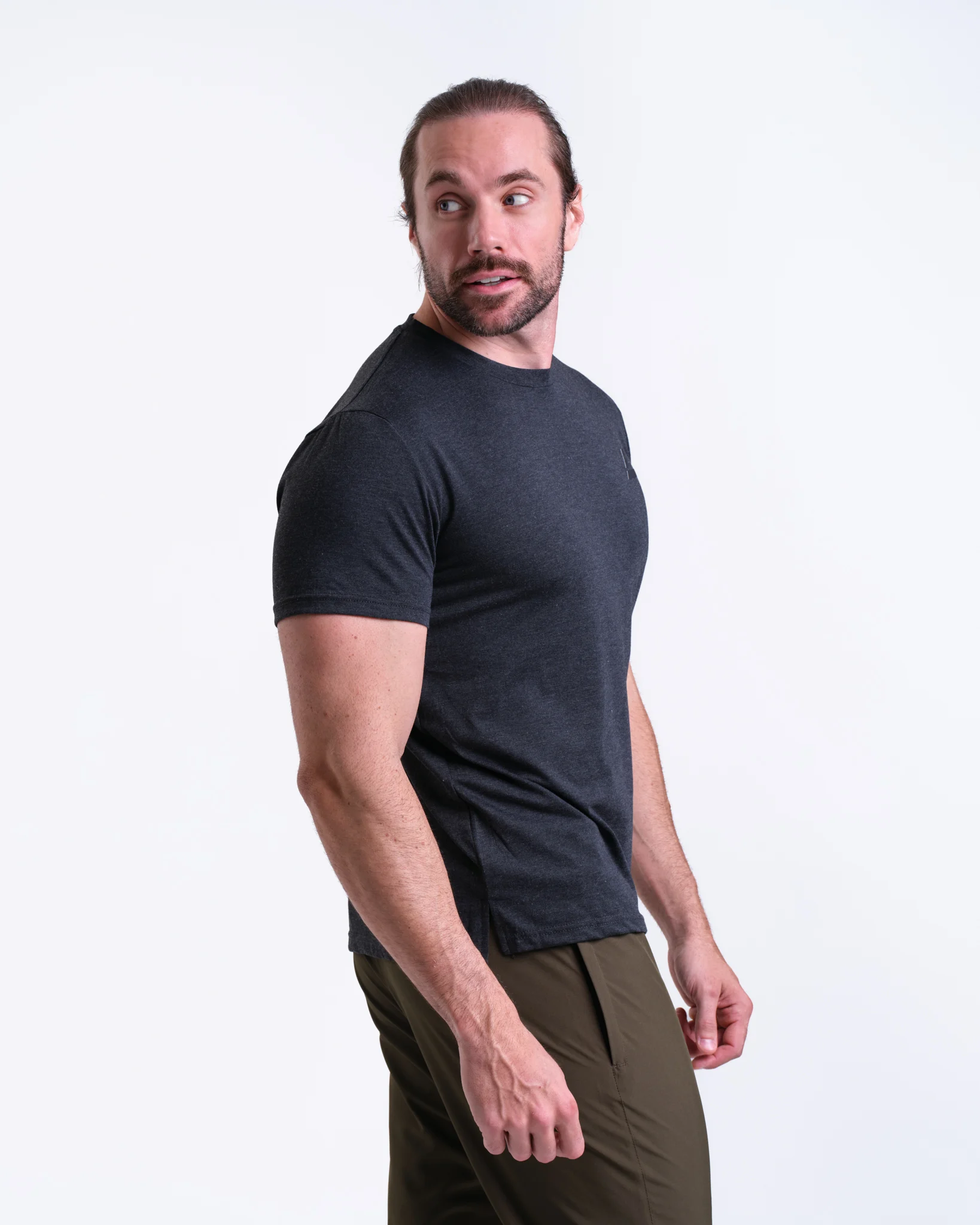 LEVITY Sports Functional Tee M Dark Grey Melange