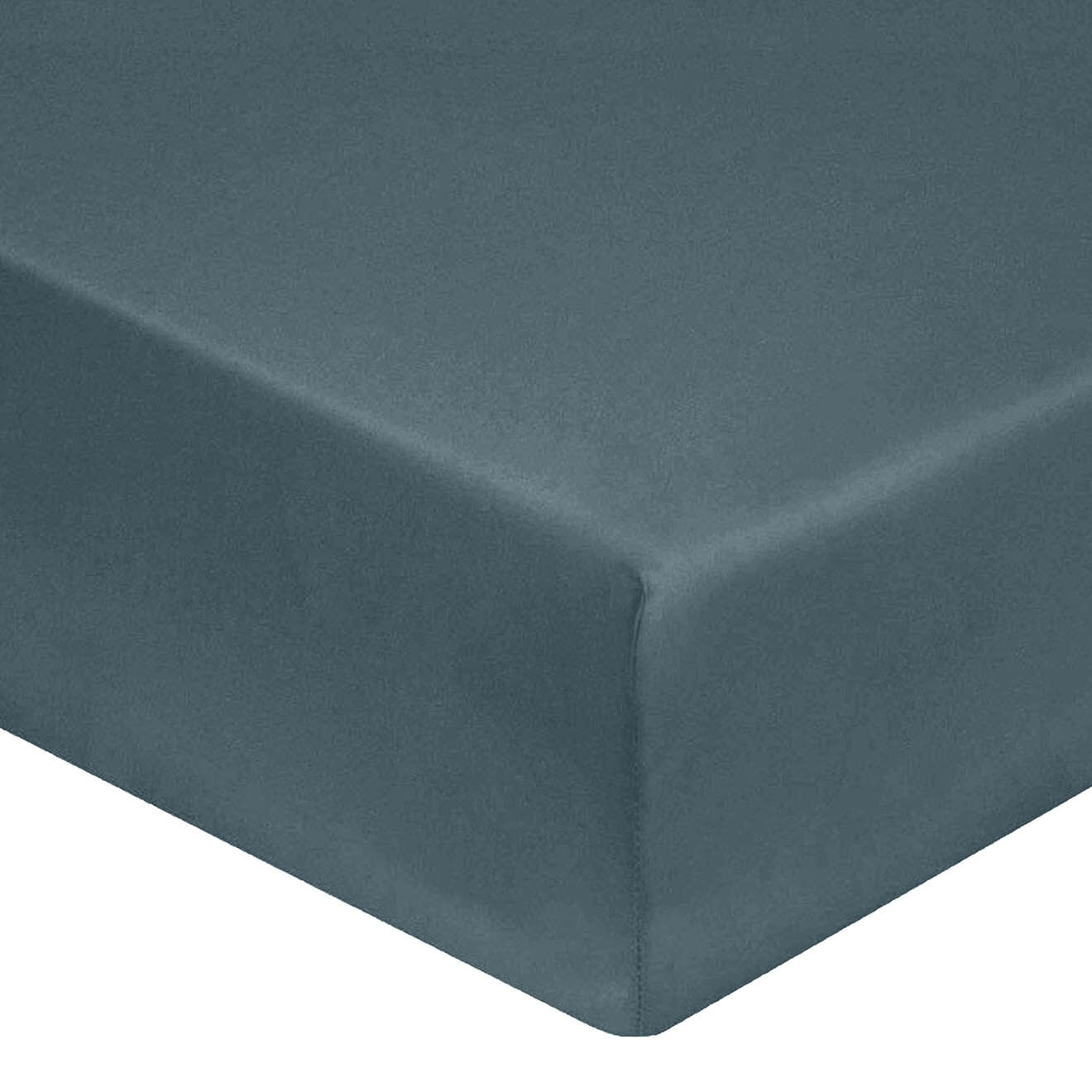 United by PDC Drap housse 100% Satin de Coton bonnet 40 cm lagon