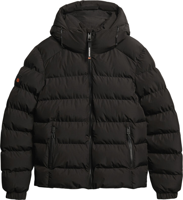 Superdry HOODED SPORTS PUFFER JACKET Black