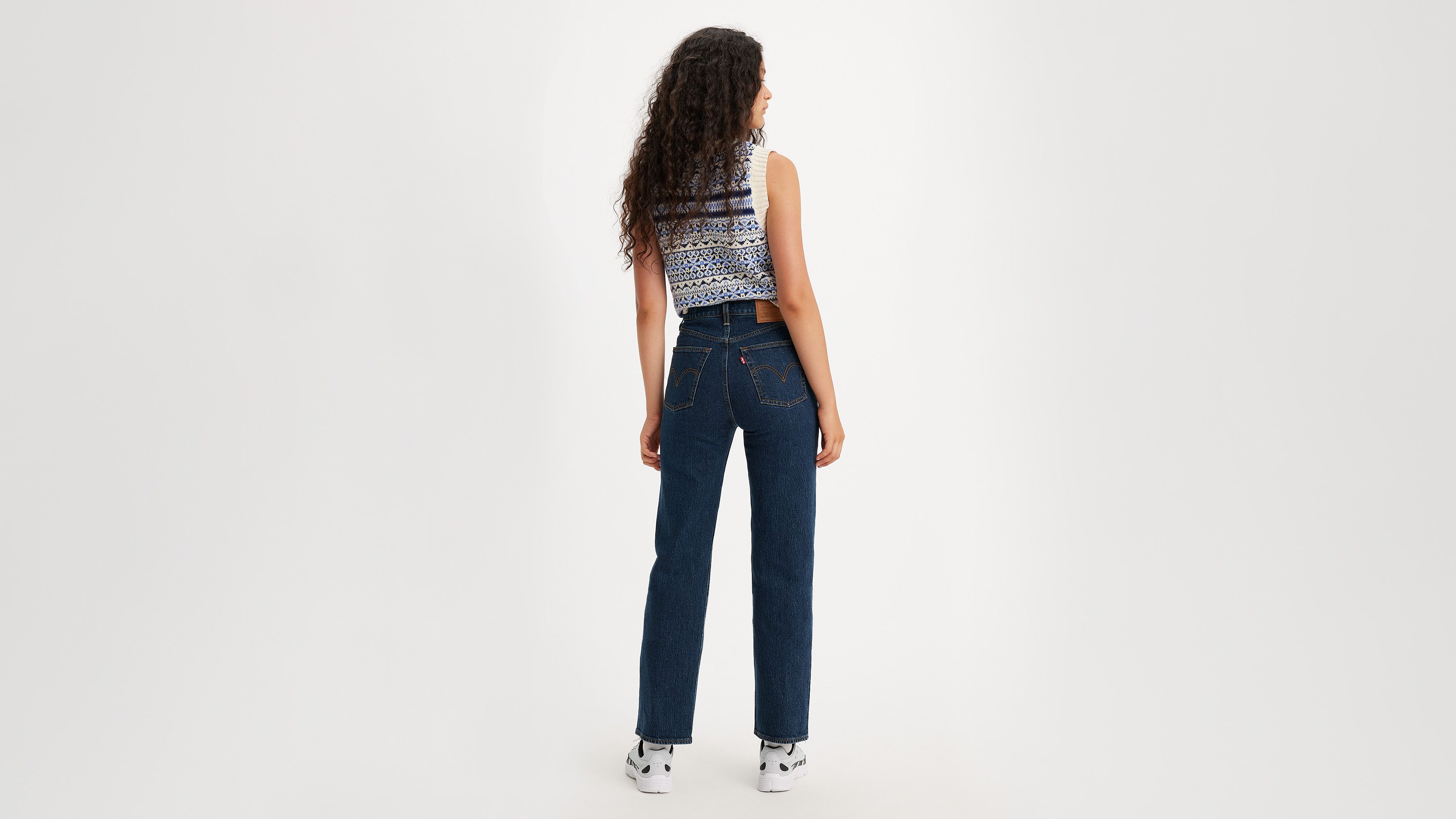 Jean Ribcage droit cheville - Salsa Dark Stone - Bleu