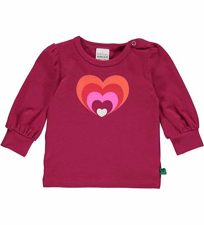 Freds WoRød Bluse - Heart - Plum