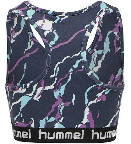 Hummel Tr?ningstop - hmlMimmi - M?rkeGrå m. m?nster