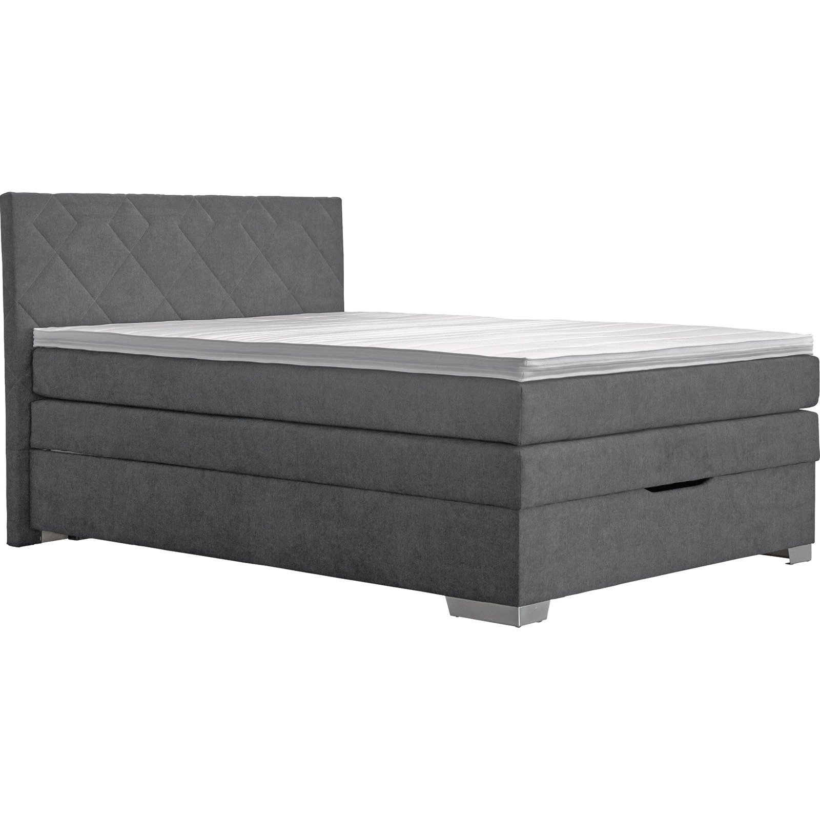 Boxspringbett Julia Stoff anthrazit