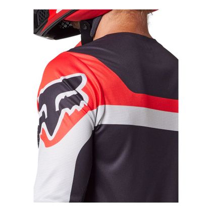 Maillot cross Fox FLEXAIR EFEKT 2024 - Rouge / Noir