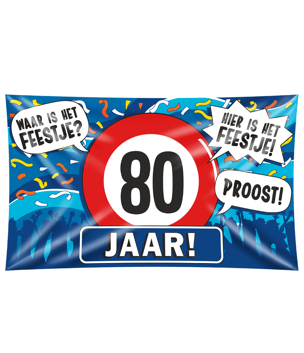 Gevelvlag 80 Jaar 1,5m