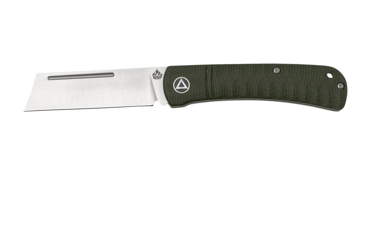 QSP Knife Hedgehog QS142-A, Green Micarta, slipjoint zakmes