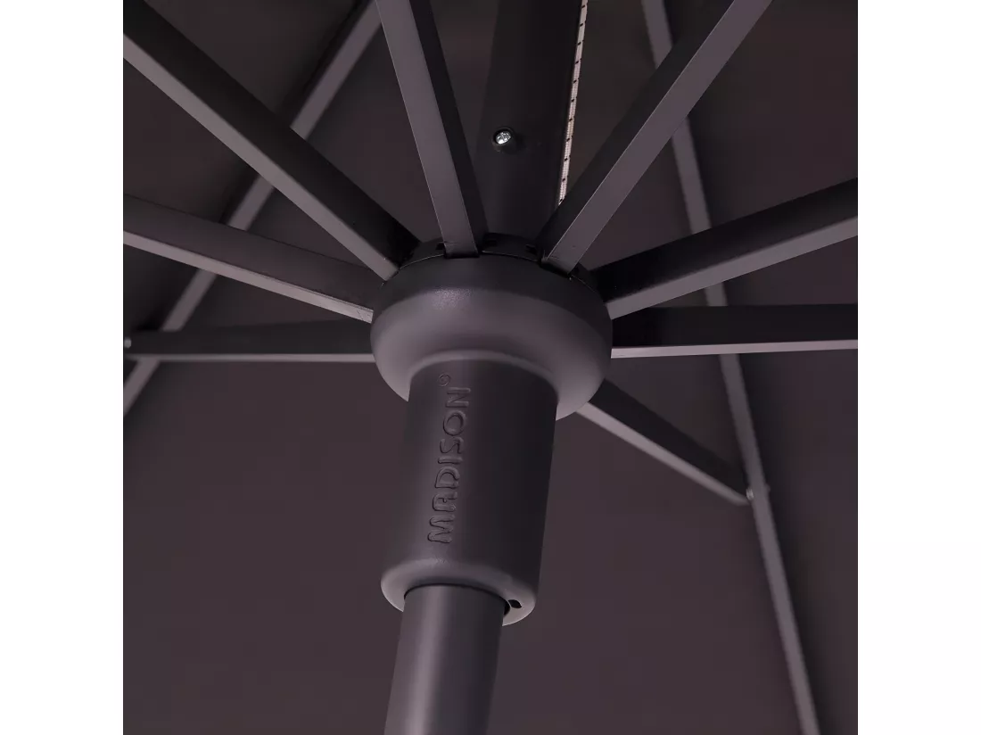 Parasol Flores Luxe 300 cm Rond Taupe