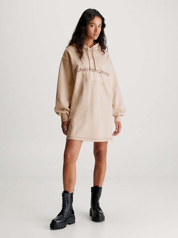 Vestido com capuz oversized