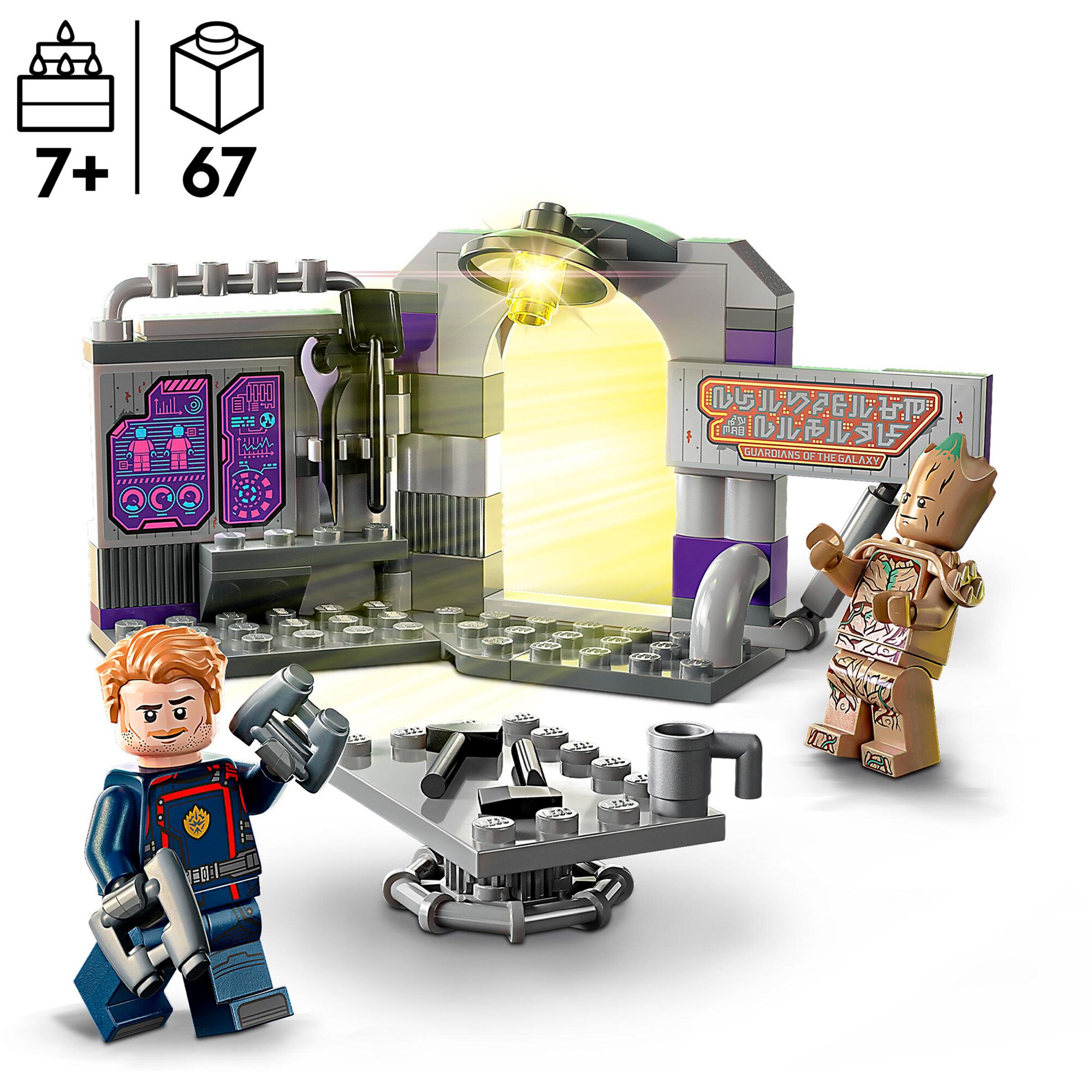 LEGO Konstruktionsspielzeug Marvel Hauptquartier der Guardians of the Galaxy