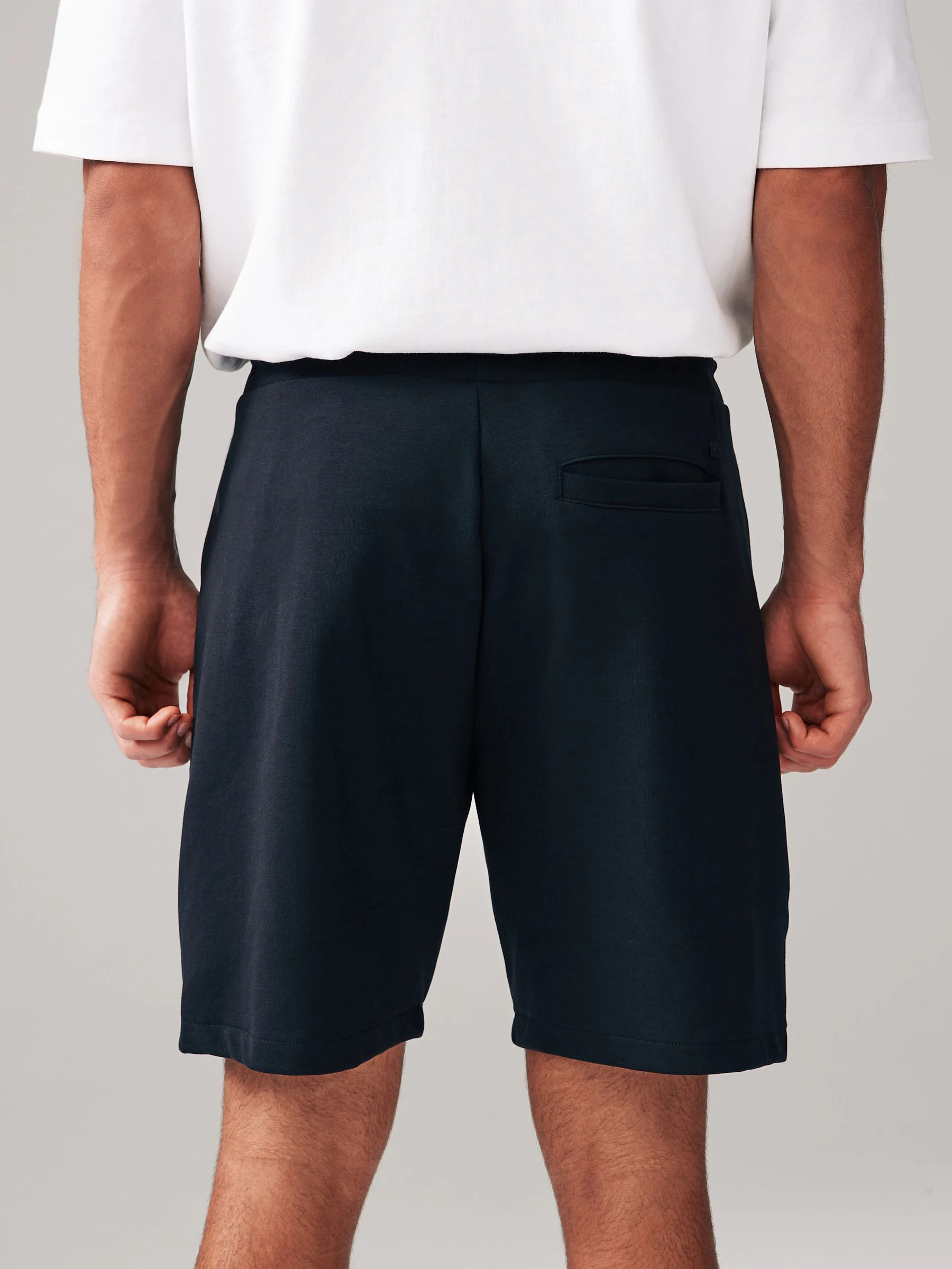 Zwart - Jersey shorts met ritszakje