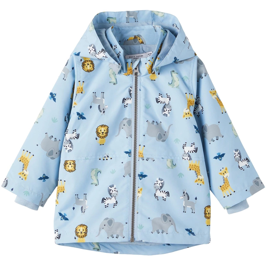 name it Jacke Nbmmax Safari Animals Blue Fog