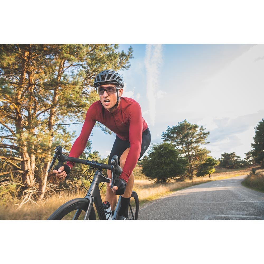 FUTURUM JORIS Fietsshirt Lange Mouwen Rood/Bruin Heren