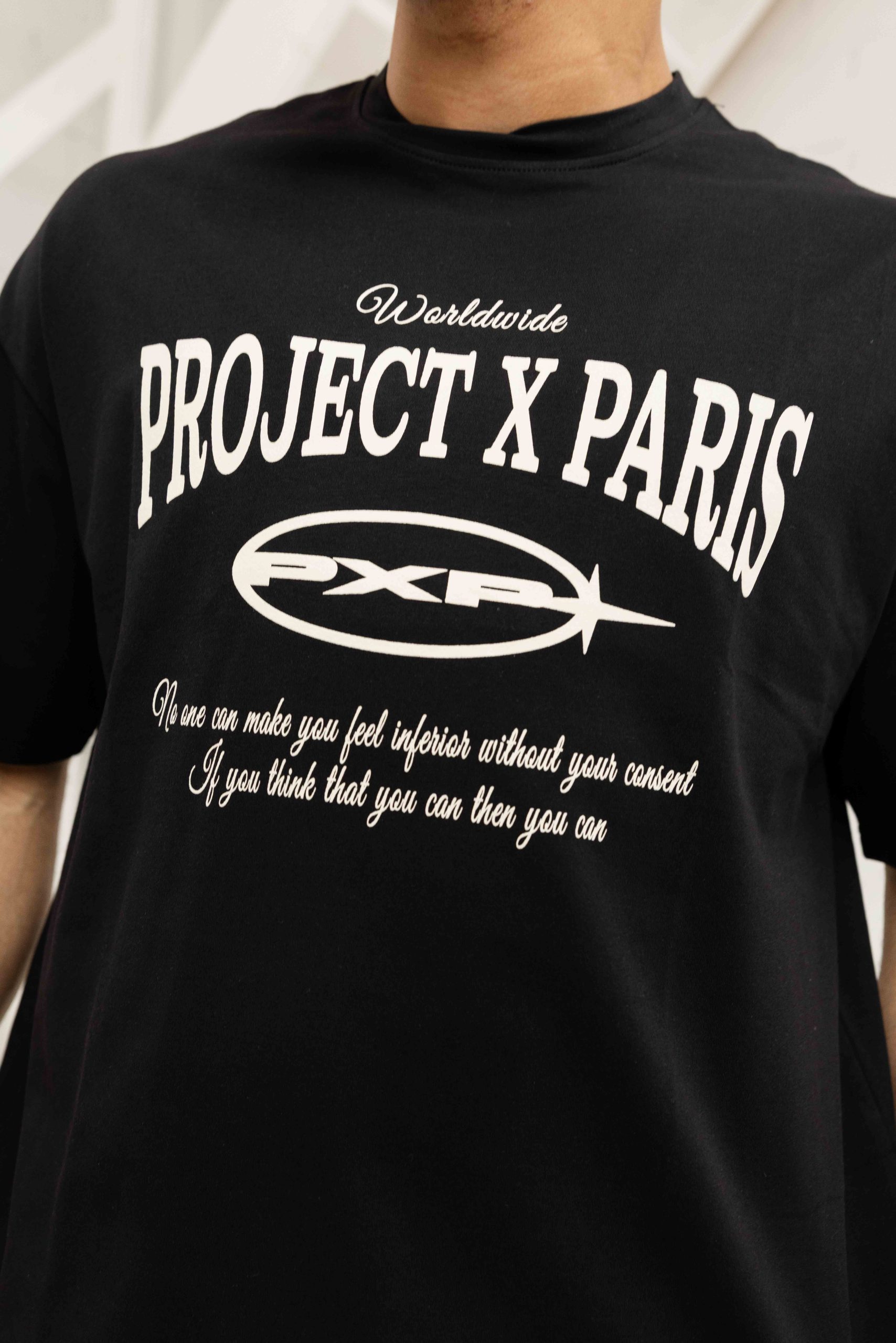 Project X Paris Varsity T-Shirt Heren Zwart