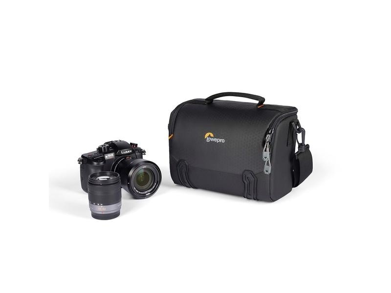 Lowepro Kamera-Tasche Adventura SH 140 III (GRL) Schwarz Robuste und praktische Kameratasche aus recycelten und solution-dyed Materialien