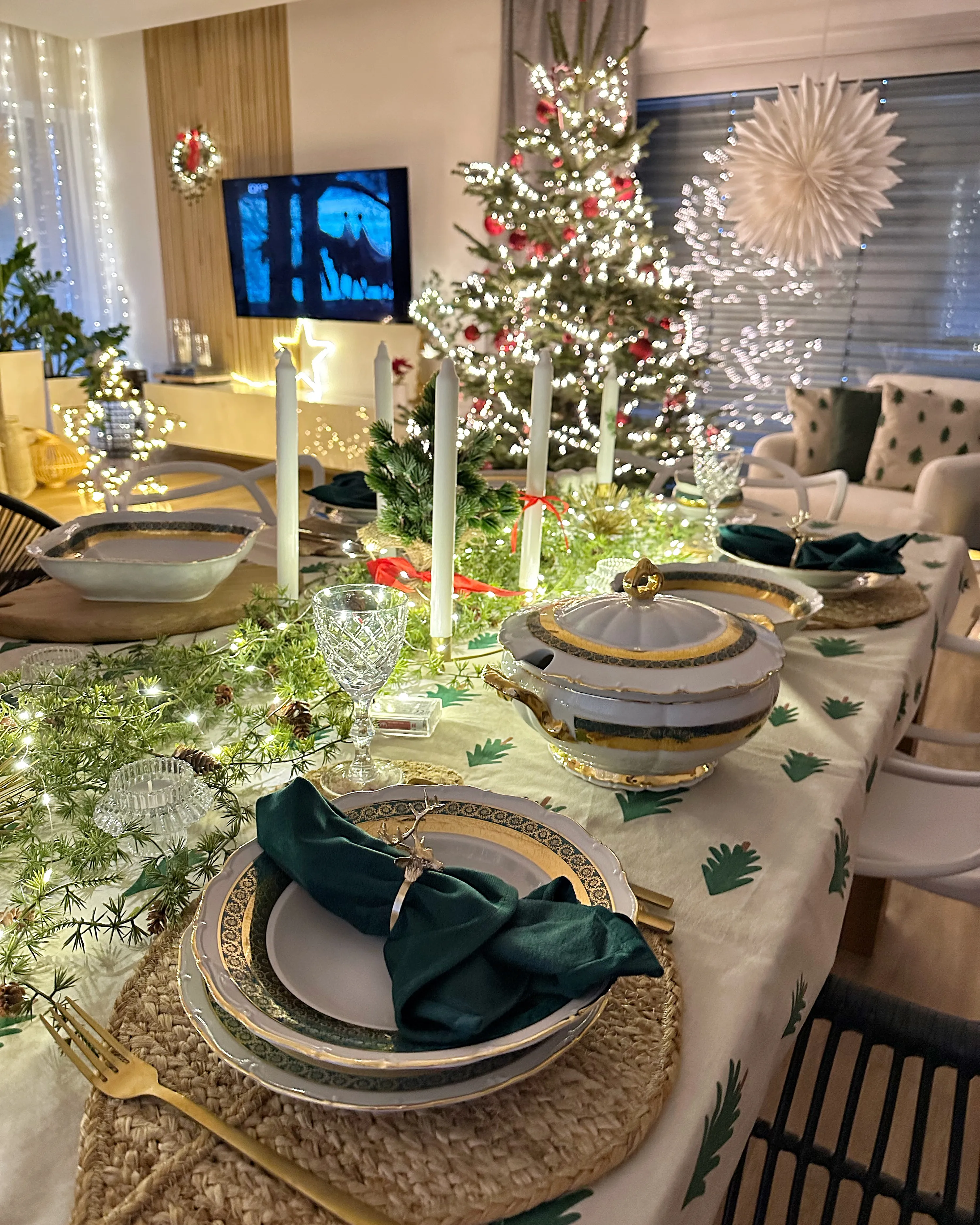 Placemats en onderzetters set PEPPERLEAF Natuurlijk Jute