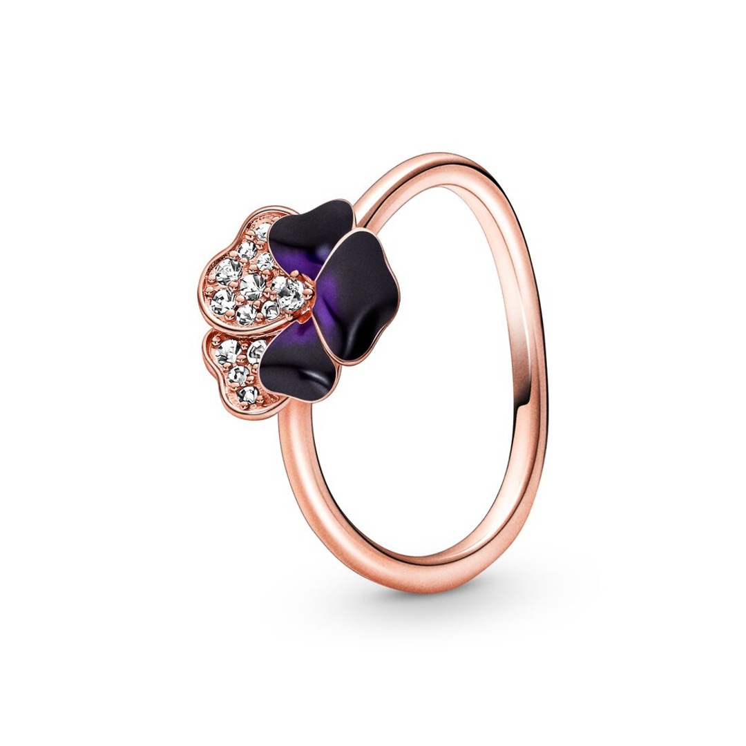 Pandora Rose Moments Dunkelvioletter Stiefmütterchen Ring
