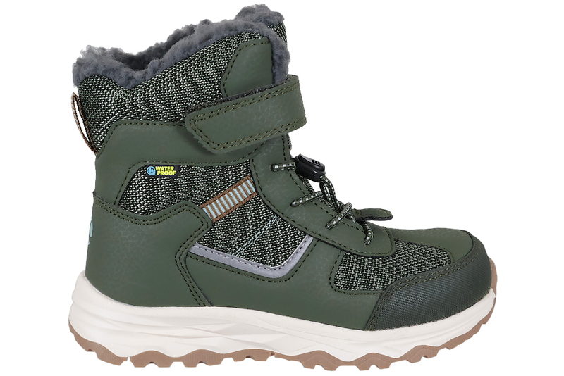 ZIGZAG BALFUL KIDS BOOT WP V2 VINTERSTØVLE I GRØNT TEKSTIL
