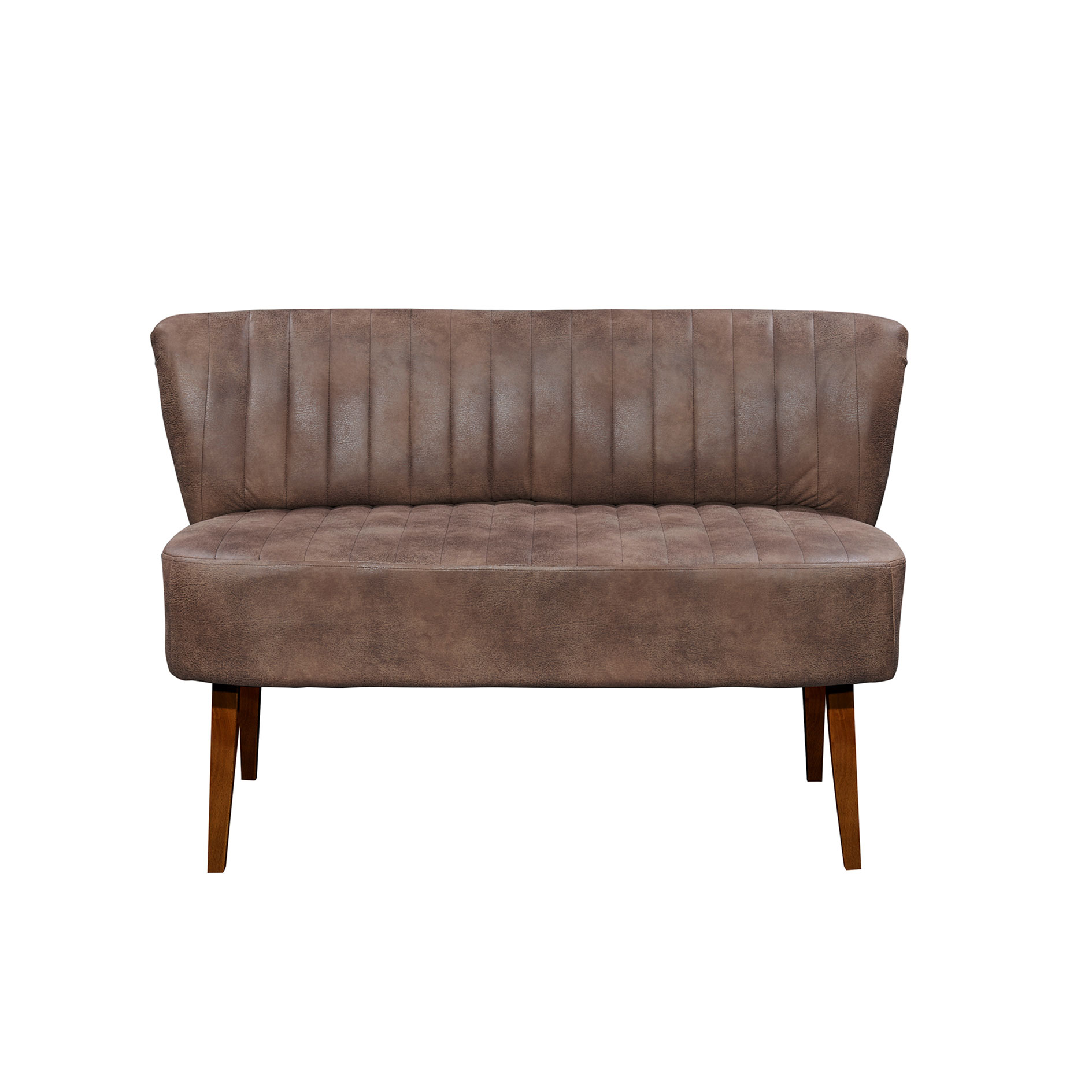 Bank - dunkelbraun - Massivholz - 143 cm