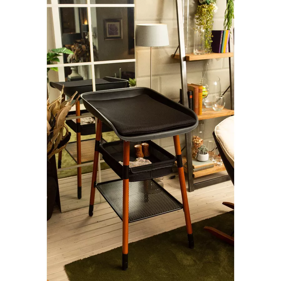 CHILDHOME Evolux Wickeltisch nussbaum schwarz