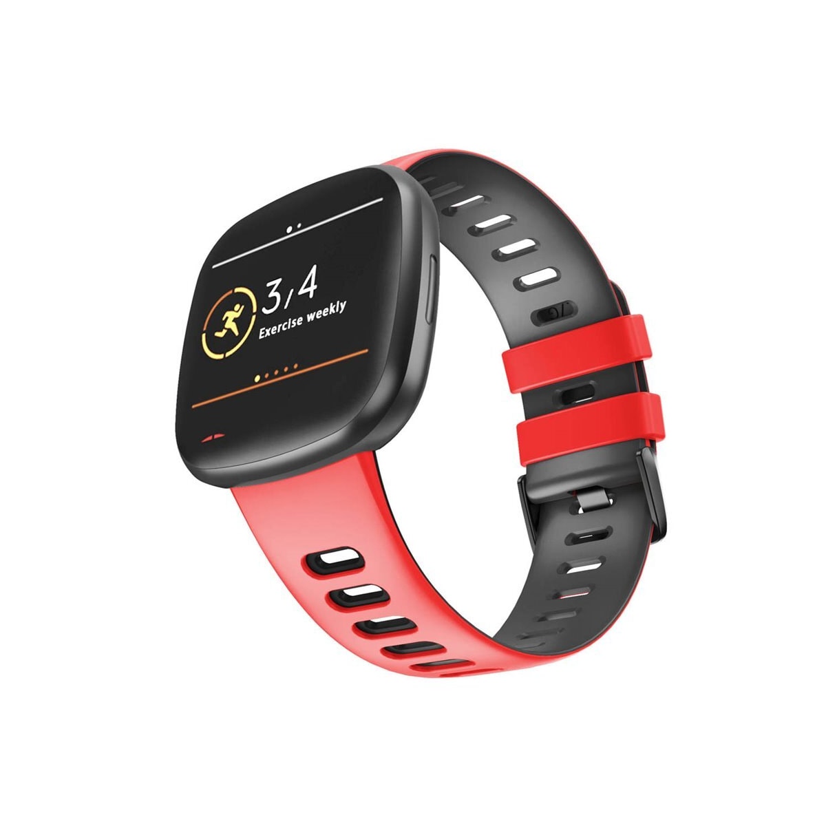 Twin Sport armbånd Fitbit Versa 3 - Rød/svart