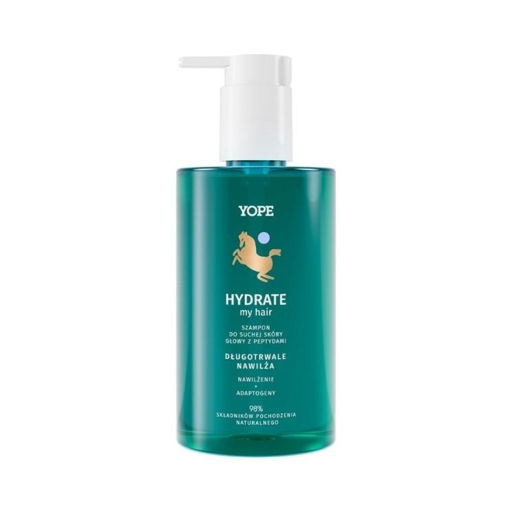 YOPE Hydrate My Hair Shampoo voor droge hoofdhuid met peptiden 300 ml