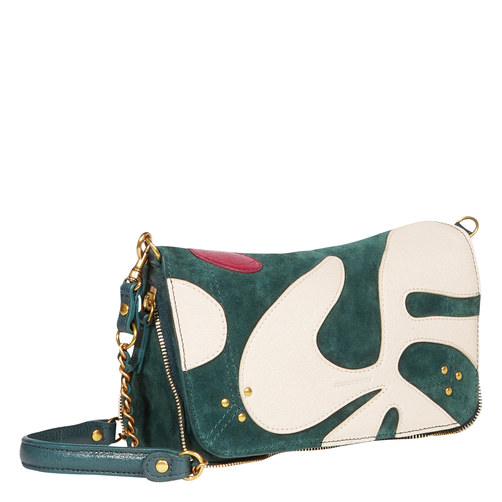 BOBI S - Sac bandoulière en cuir velours | Multicolore