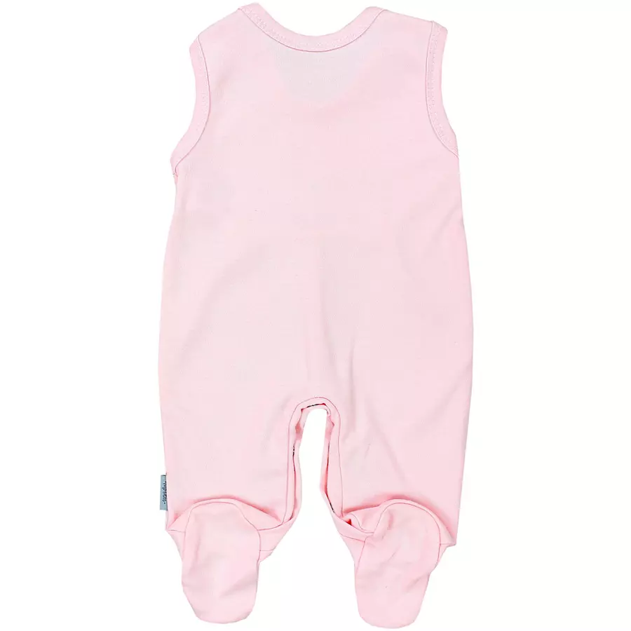 TupTam Baby Mädchen Strampler mit Fuß 3er Pack rosaweiß