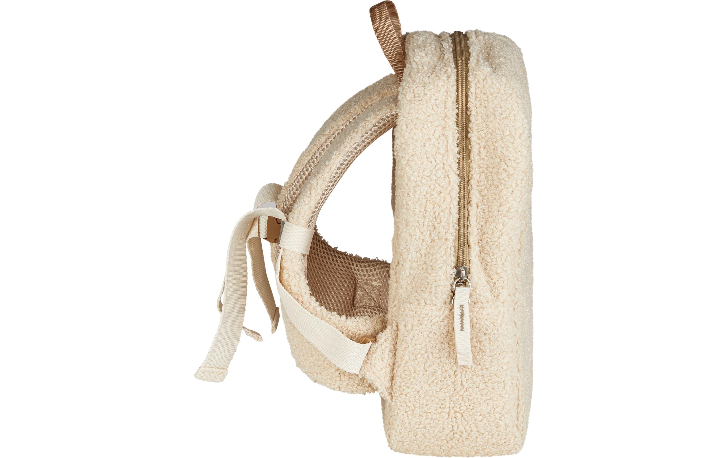 Rucksack Schaf FlockeKinderrucksack aus weichem Bouclestoff