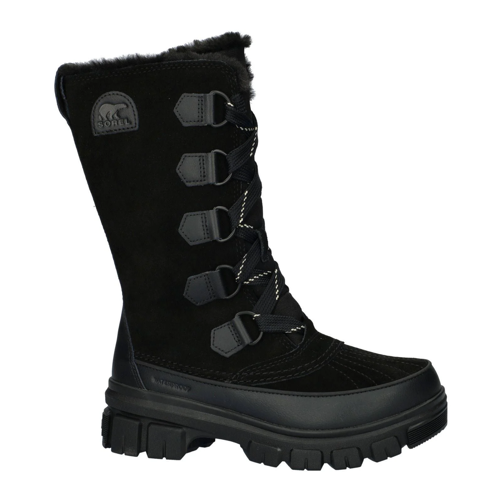 Sorel Tivoli  suède snowboots zwart