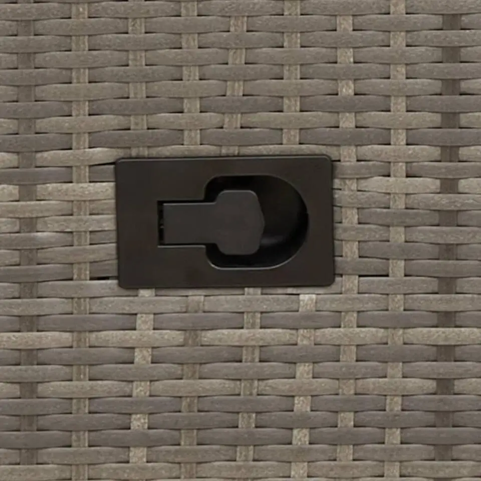 vidaXL - Tuinbank - Grijs - Poly rattan