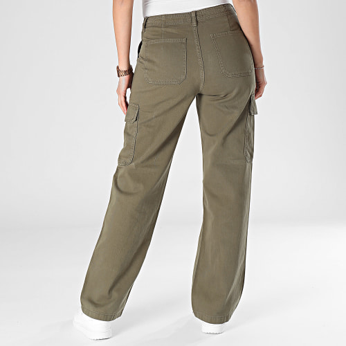 Pantalon Cargo Jean Femme Malfy Vert Kaki
