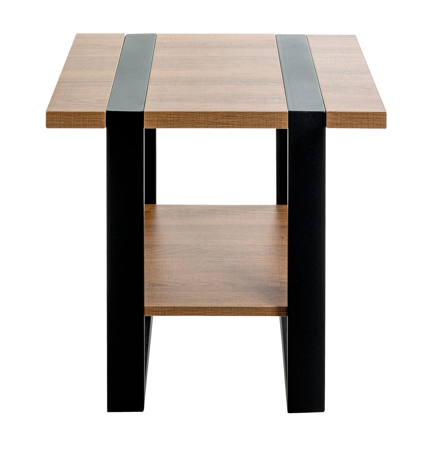 Beistelltisch 45 x 45 cm Schwarz/ Eiche dunkel