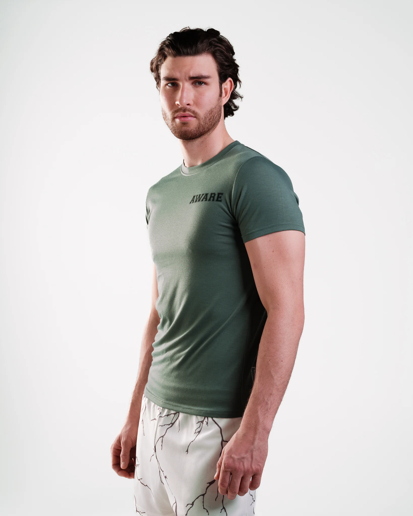 AWARE Fitted Tee Green