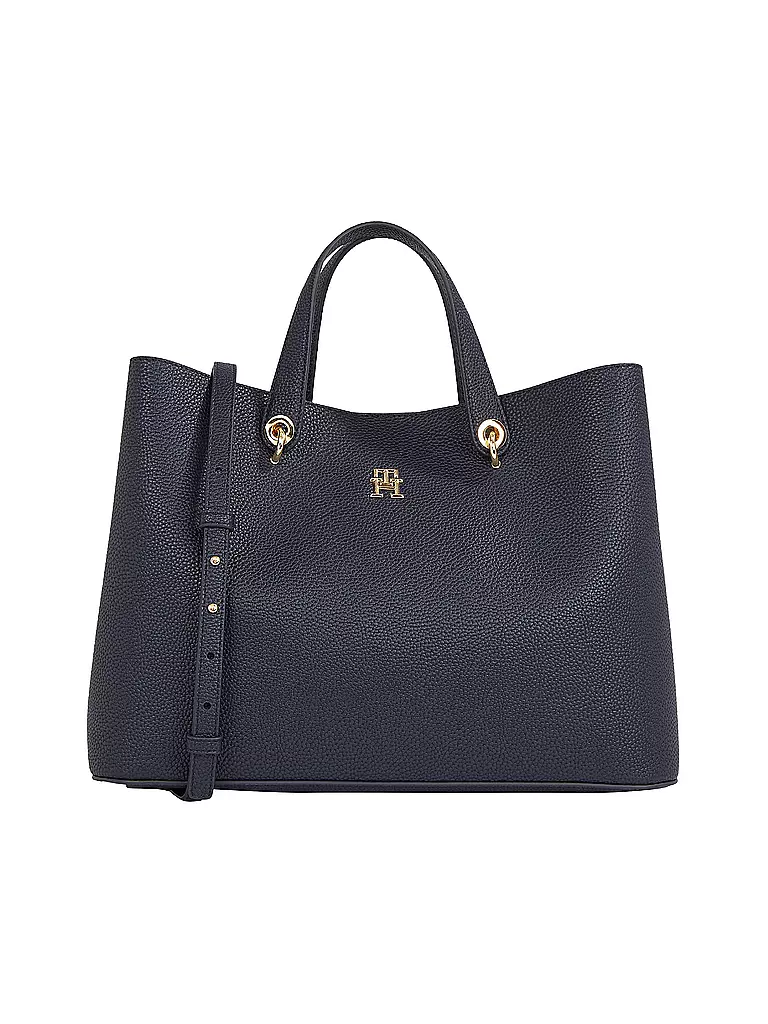 TOMMY HILFIGER Tasche - Henkeltasche TH EMBLEM dunkelblau