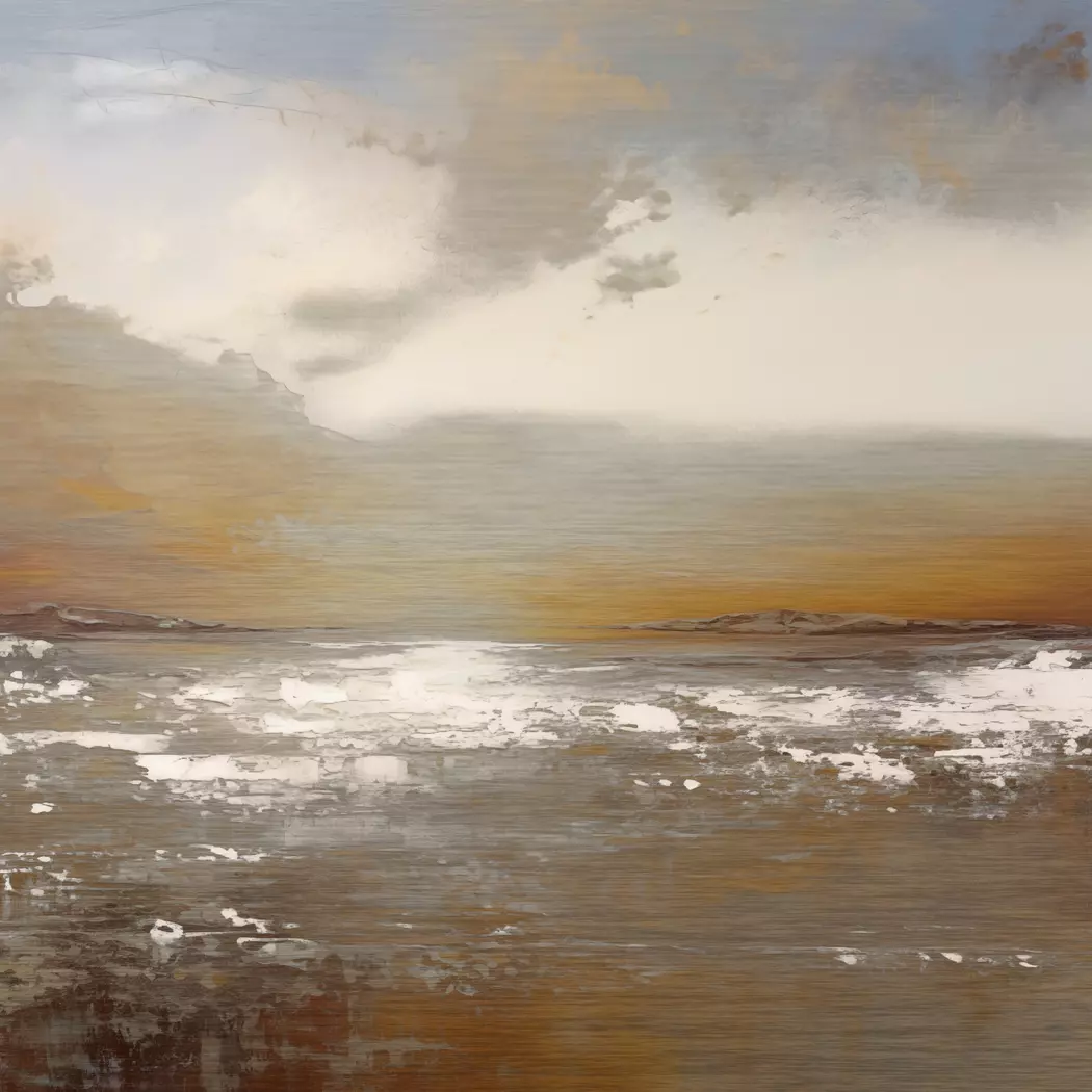 Wandbild 50 x 50 cm Golden Beach II