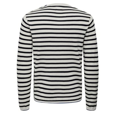 Sweatshirt homme Onskalby Reg 12 Stripe Knit Noos ONLY AND SONS